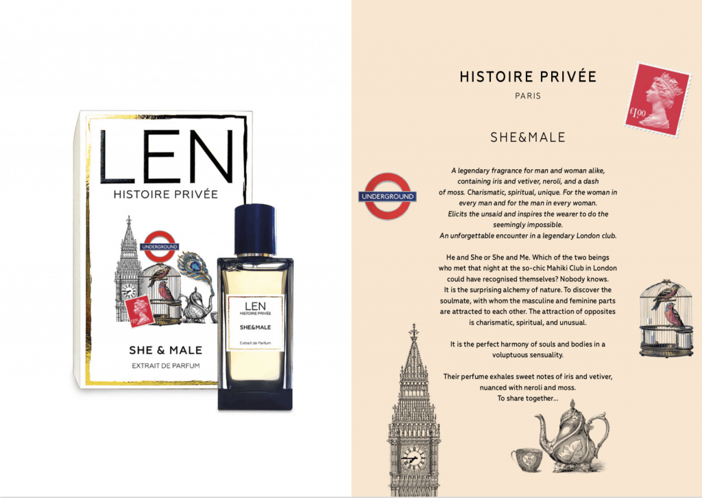 Len Fragrance Histoire Privee Perfume Collection She & Male Love Story
