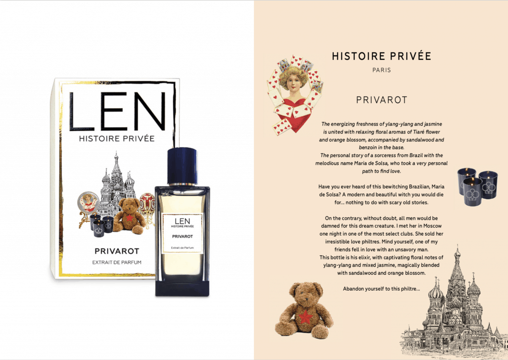 Len Fragrance Histoire Privee Perfume Collection Privarot Love Story