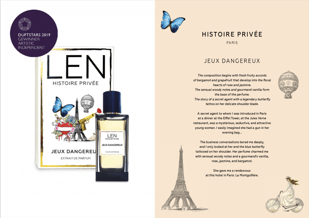 Len Fragrance Jeux Dangereux Perfume _Histoire Privee Collection Niche Perfume